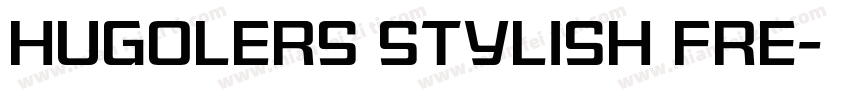 Hugolers Stylish Fre字体转换